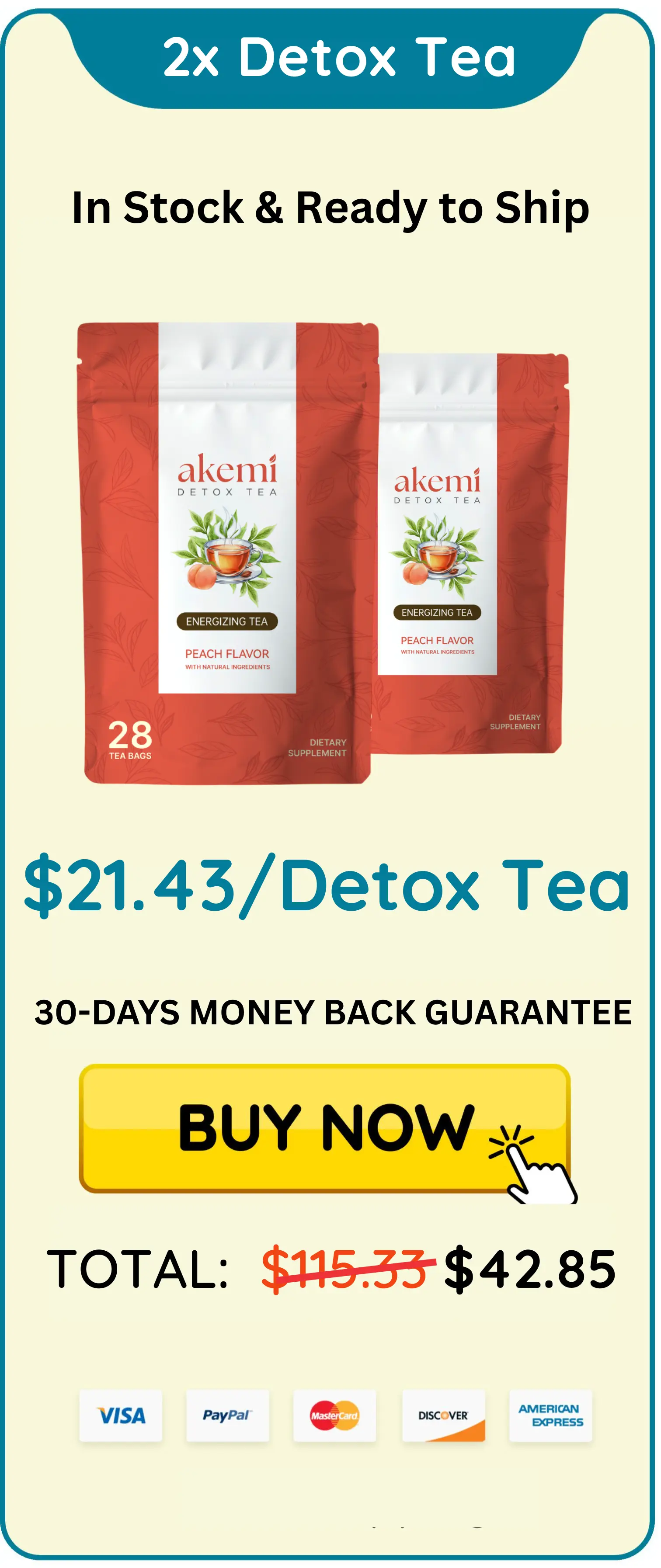 Akemi Detox Tea package 2
